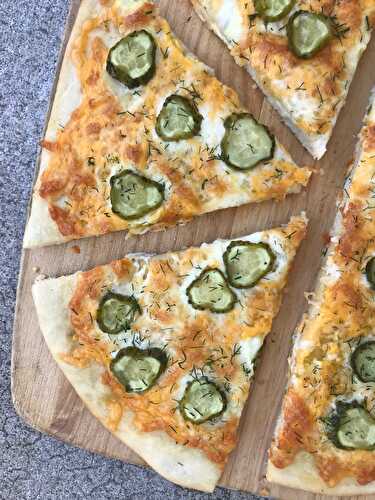 Garlic Dill Pickle Pizza