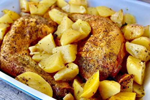 Greek Lemon Roasted Chicken & Potatoes