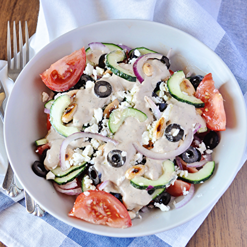 Greek Salad & Homemade Dressing