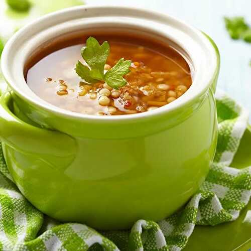 Italian Tomato & Rosemary Pasta Soup