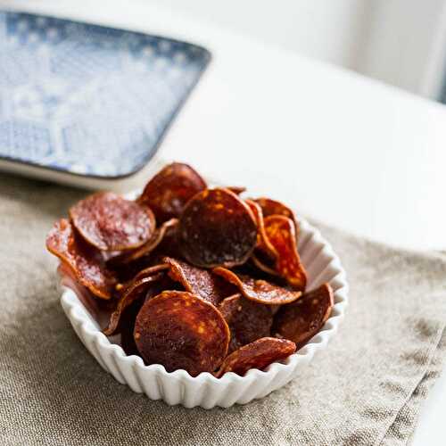 Keto Pepperoni Chips