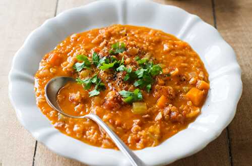 Lentil & Bacon Soup