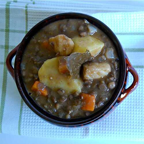 Lentils Stew with Cod & Potatoes