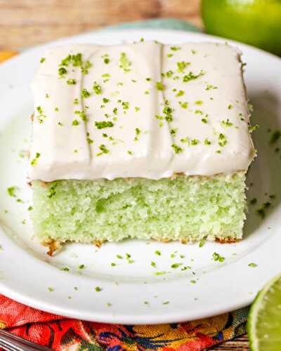 Lime Sheet Cake