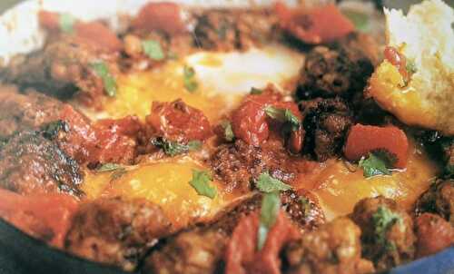 Meatballs & Egg Casserole