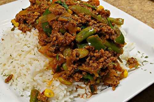 Minced Beef Over Rice