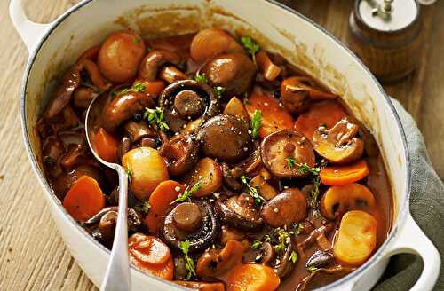 Mushroom Bourguignon