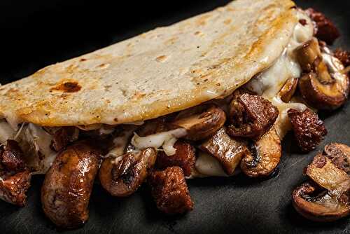Mushroom & Chorizo Quesadillas