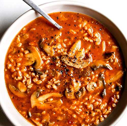 Mushroom & Farro Soup