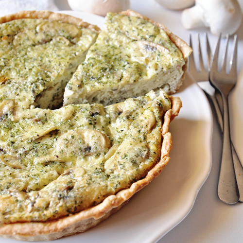 Mushroom Quiche with Herbs