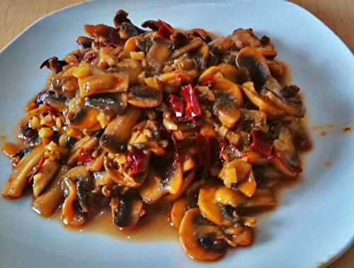 Mushrooms with Iberico Ham