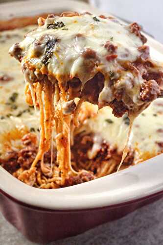 Oven Baked Spaghetti