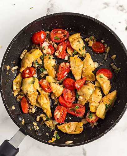 Pan Roasted Artichokes