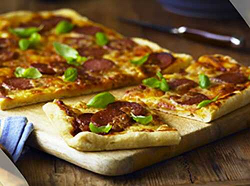 Pepperoni & Basil Pizza