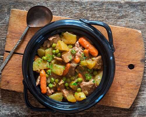 Pork Stew with Carrots & Peas
