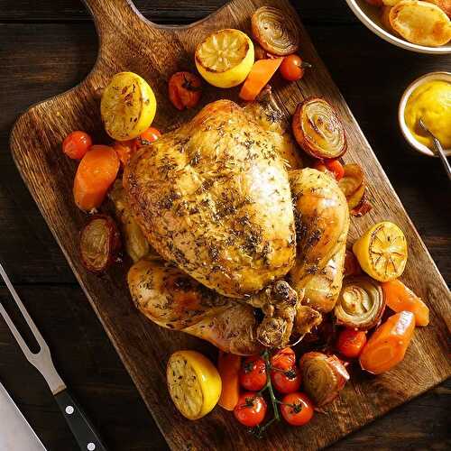 Pot Roasted Chicken with Thyme & Lemon