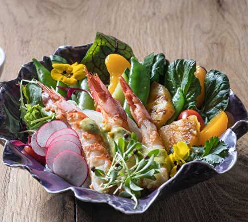 Prawn Calypso & Green Peach Dressing
