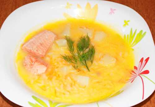 Salmon, Rice & Potato Soup