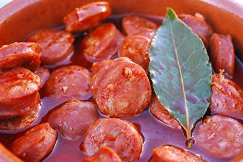 Sauteed Chorizo with Red Wine