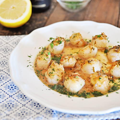 Scallops with Champagne Sauce