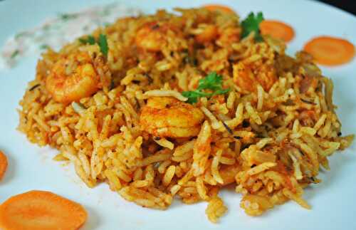Shrimp Biryani & Rice