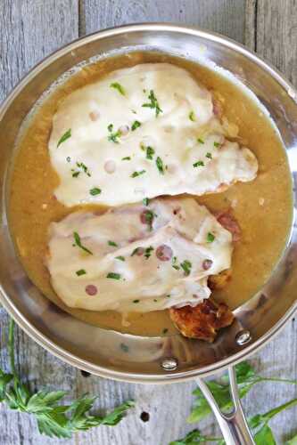 Skillet Chicken Cordon Bleu