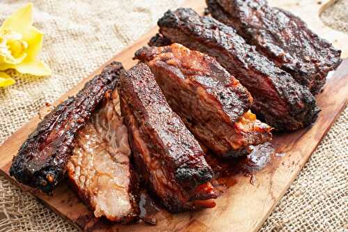 Slow Grilled Beef Ribs