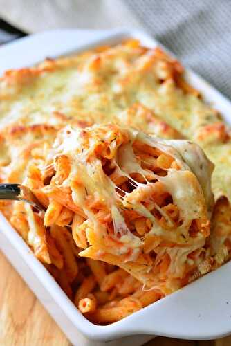 Spicy Four Cheese Pasta Bake