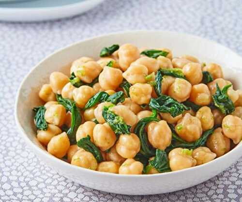 Spinach with Chick Peas