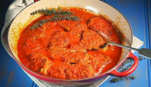 Veal with Tomato & Thyme Sauce
