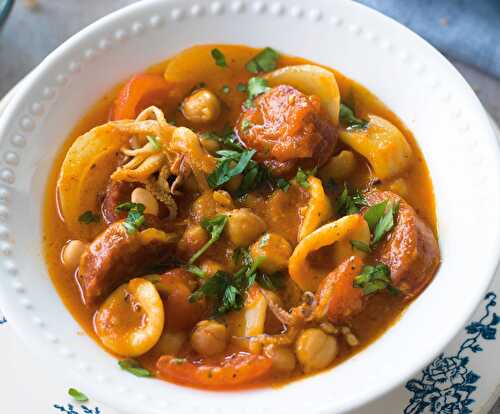 Spanish Style Squid Stew