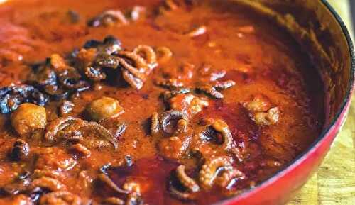 Stewed Octopus with Tomato Sauce