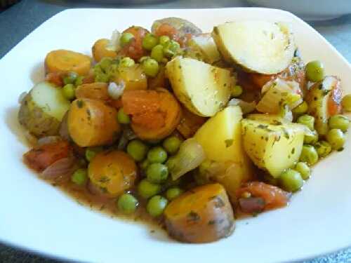 Greek Style Peas & Potatoes