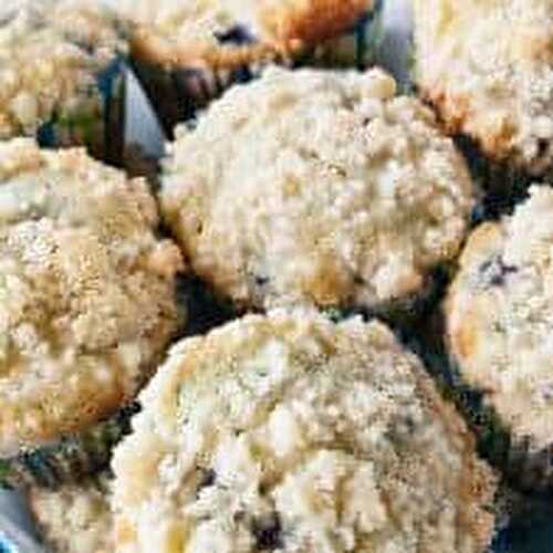 Crumb Topped Wild Blueberry Muffins Recipe