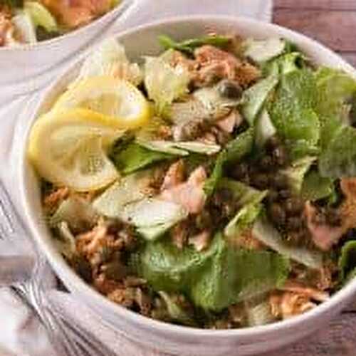 Salmon Piccata Salad Recipe