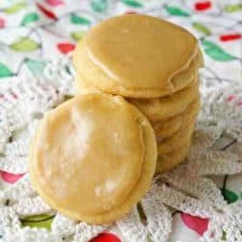 Caramel Frosted Butter Cookie Recipe