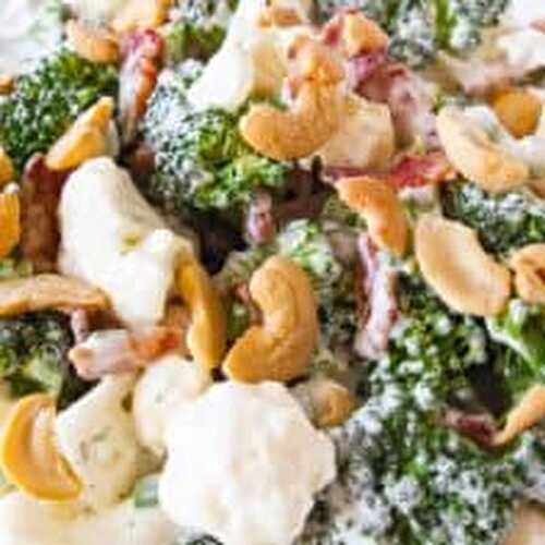 Broccoli Ranch Cashew Salad Recipe