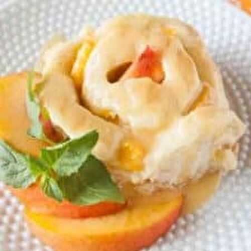 Peaches and Cream Sweet Rolls Recipe