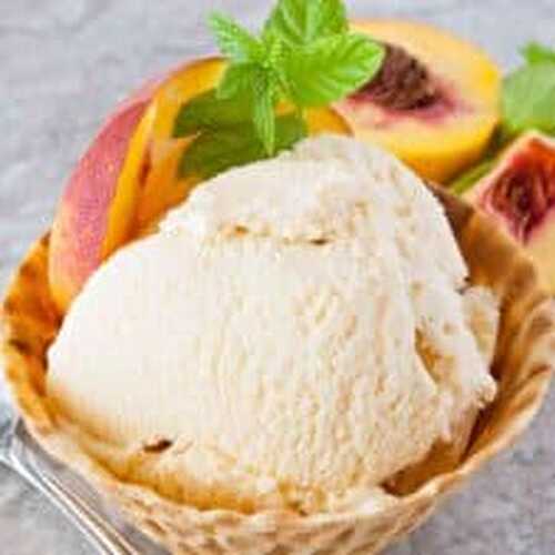 Homemade Fresh Peach Ice Cream Recipe