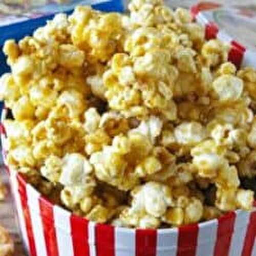 Cracker Jack Style Easy Caramel Popcorn Recipe