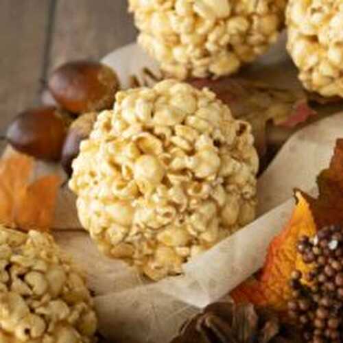 Soft Caramel Popcorn Balls aka Caramel Corn Recipe