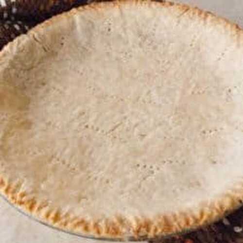 Best 3 Ingredient Pie Crust Recipe