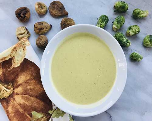 Best Ever Creamy Brussels Sprouts and Fig Soup Recipe by Momma Chef
