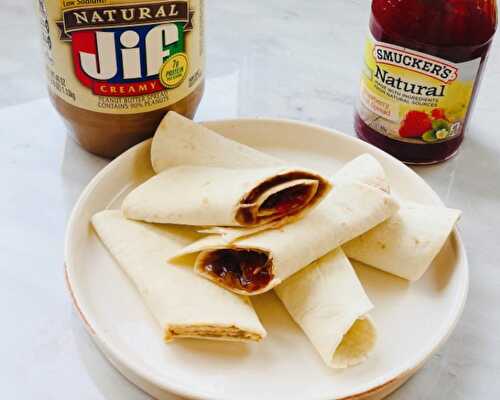 Bundles of PB & Joy- Peanut Butter and Jelly Rollup by Momma Chef
