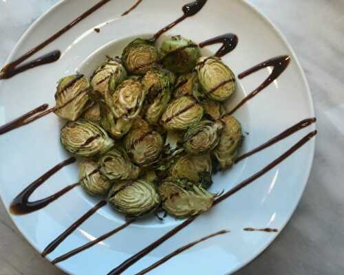 Easy and Delicious Balsamic Glazed Roasted Brussel Sprouts Recipe by Momma Chef