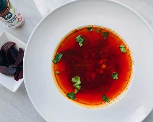 Quick and Easy: Vegetarian Red Beet Soup Recipe by Momma Chef
