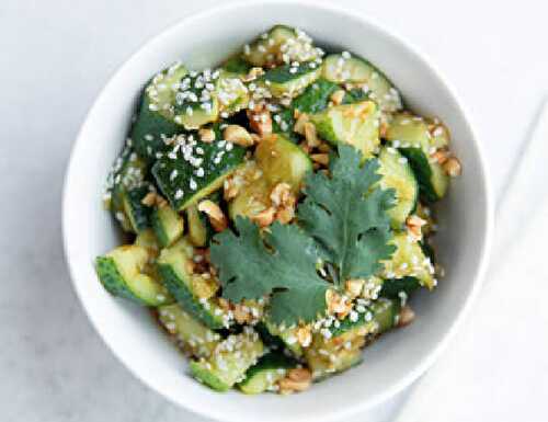 Sweet and Spicy Asian Cucumber Salad