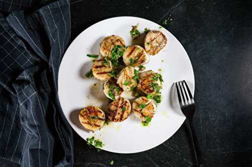Grilled Scallops with Chimmichurri