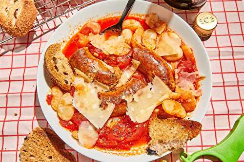 Sausage and Beans in Tomato Sauce
