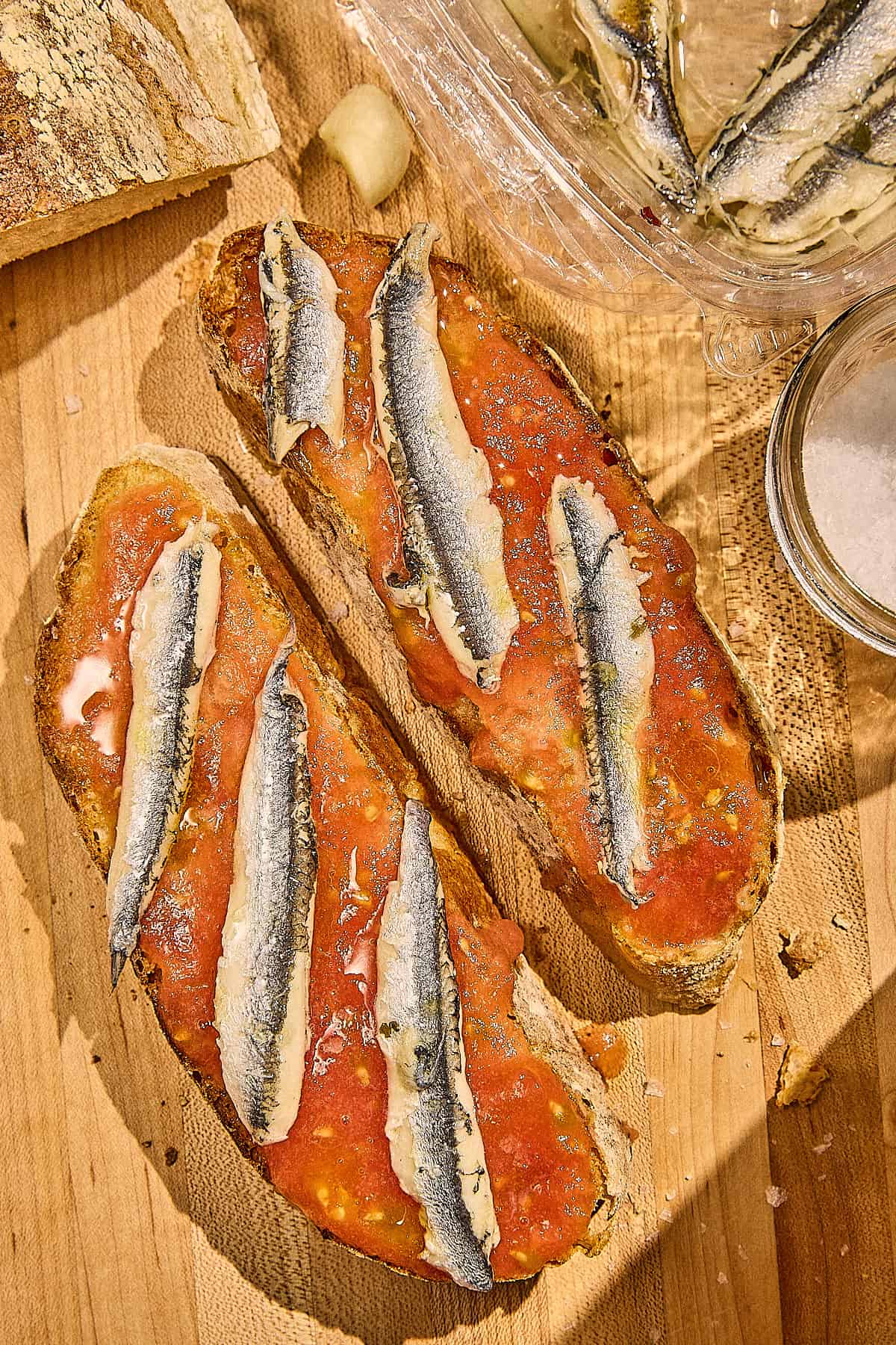 Pane e Pomodoro with Anchovies
